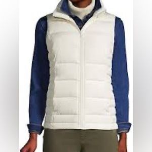 Lands End Size XS/P (2-4) Womens Teal Puffy Vest